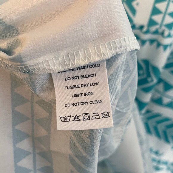 Women's V Neck Beach Dress Sundress A Line Geometric Pattern Striped Mini - XL - Picture 5 of 5